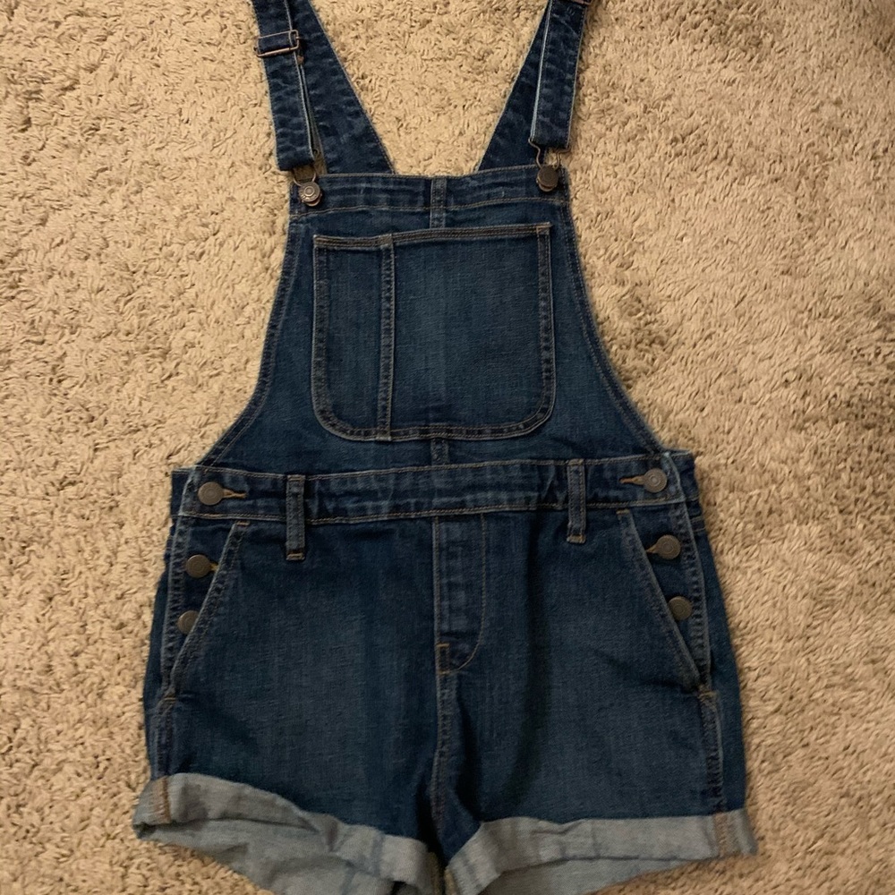 Jean overall shorts